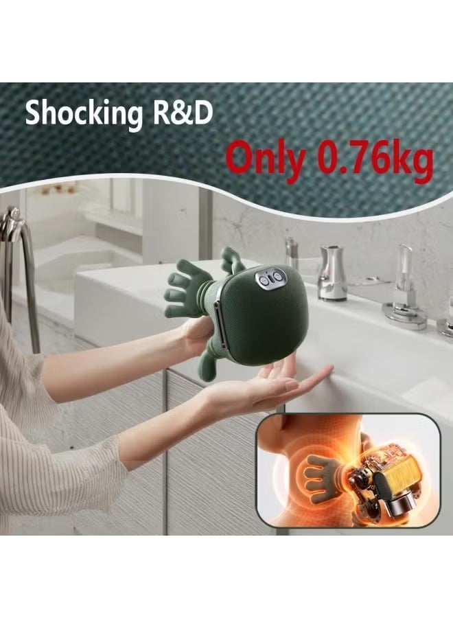 MOSH Shoulder Massager Bionic 4D Neck Massager with Heat Rechargeable Deep Tissue Kneading Massage Simulated Hand Neck Legs and Back Massager for Women Men - Image 4
