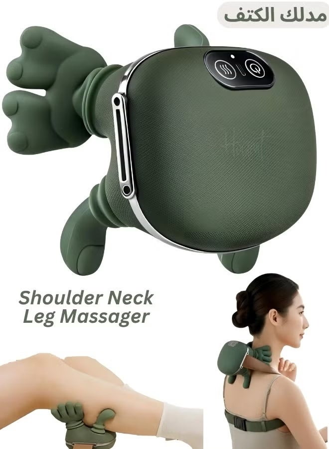 MOSH Shoulder Massager Bionic 4D Neck Massager with Heat Rechargeable Deep Tissue Kneading Massage Simulated Hand Neck Legs and Back Massager for Women Men - Image 1