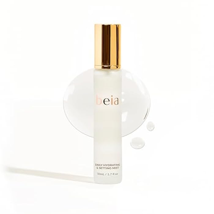 Beia Setting Spray with Hyaluronic Acid for Sensitive Skin - Hydrating Face Mist for Early Morning & Post Shower Glow - Moisturizing Finishing Spray for Makeup - Non Comedogenic Travel Size 1.7 Fl Oz - Image 1