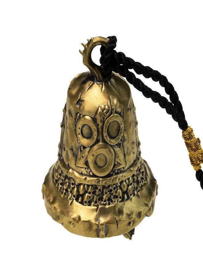 Starforged قلادة نحاسية من سلسلة Starforged Warhammer 40K Plague Bell of Nurgle Chaos Warriors، مع حبل مضفر أسود. - Image 2