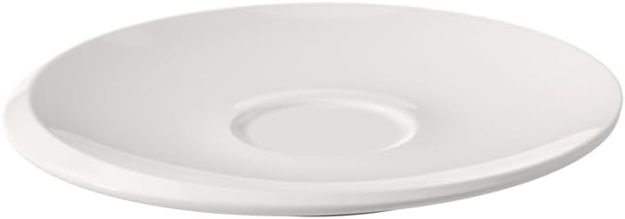 Villeroy & Boch Villeroy  Boch NewMoon Collection Coffee Cup Saucer Premium Porcelain Made in Germany Dishwasher and Microwave Safe 65 in White - Image 1