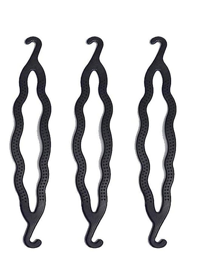 AK Ultimate Hair Twisted Clip Bun Maker Tools For Girls Juda Bun Maker Accessories For Girls Hair Styling For Women Set Of 6 Pcs Black 20 Gram Pack Of 1 - Image 4