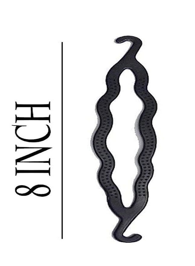 AK Ultimate Hair Twisted Clip Bun Maker Tools For Girls Juda Bun Maker Accessories For Girls Hair Styling For Women Set Of 6 Pcs Black 20 Gram Pack Of 1 - Image 2