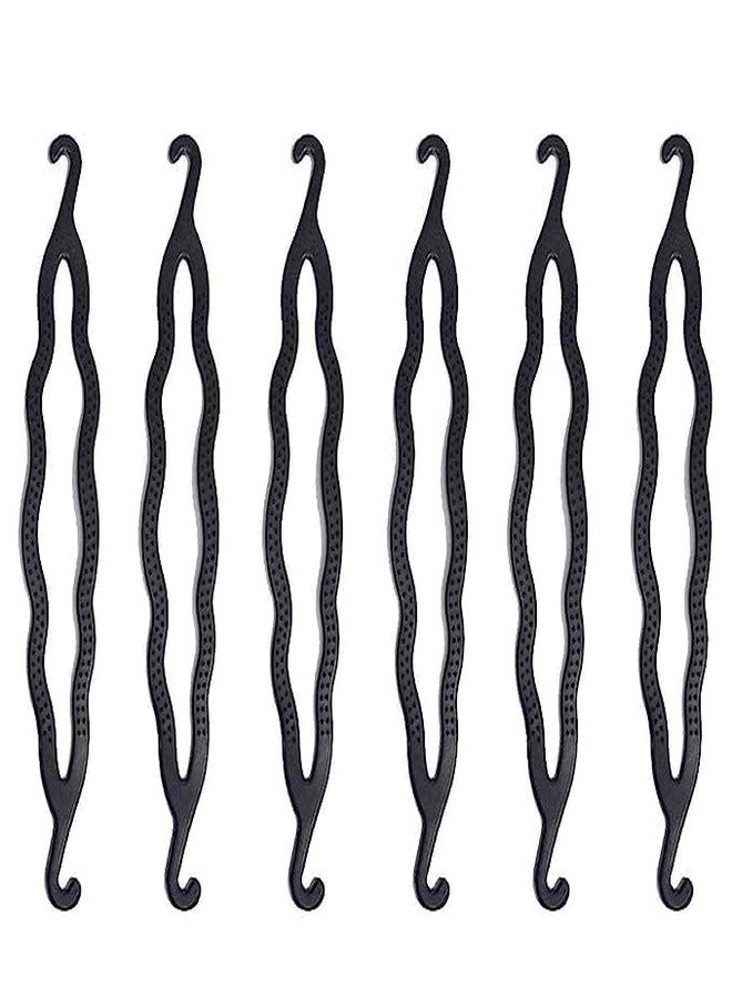 AK Ultimate Hair Twisted Clip Bun Maker Tools For Girls Juda Bun Maker Accessories For Girls Hair Styling For Women Set Of 6 Pcs Black 20 Gram Pack Of 1 - Image 1