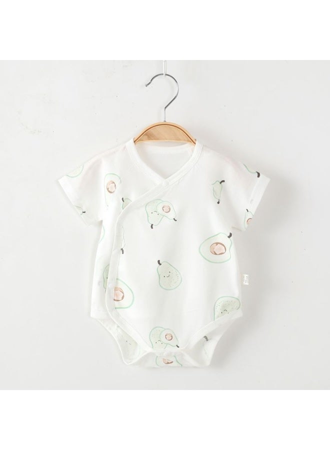 Baby Bodysuits Lightweight And Breathable Baby Onesies Short Sleeves Summer Thin Newborn Triangle Rompers Pure Cotton