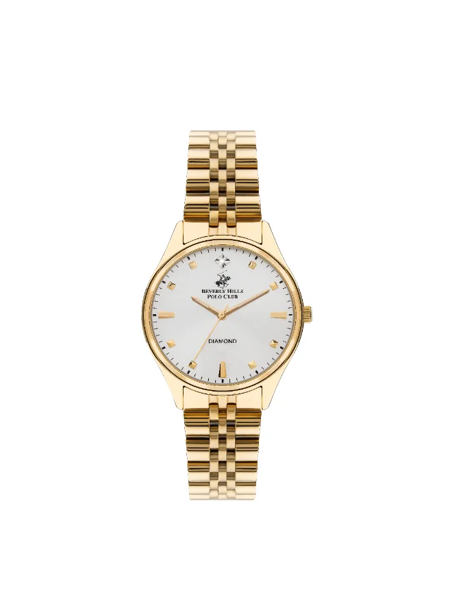 بيفرلي هيلز بولو كلوب BEVERLY HILLS POLO CLUB Women's Analog Silver Dial Watch - BP3390C.130