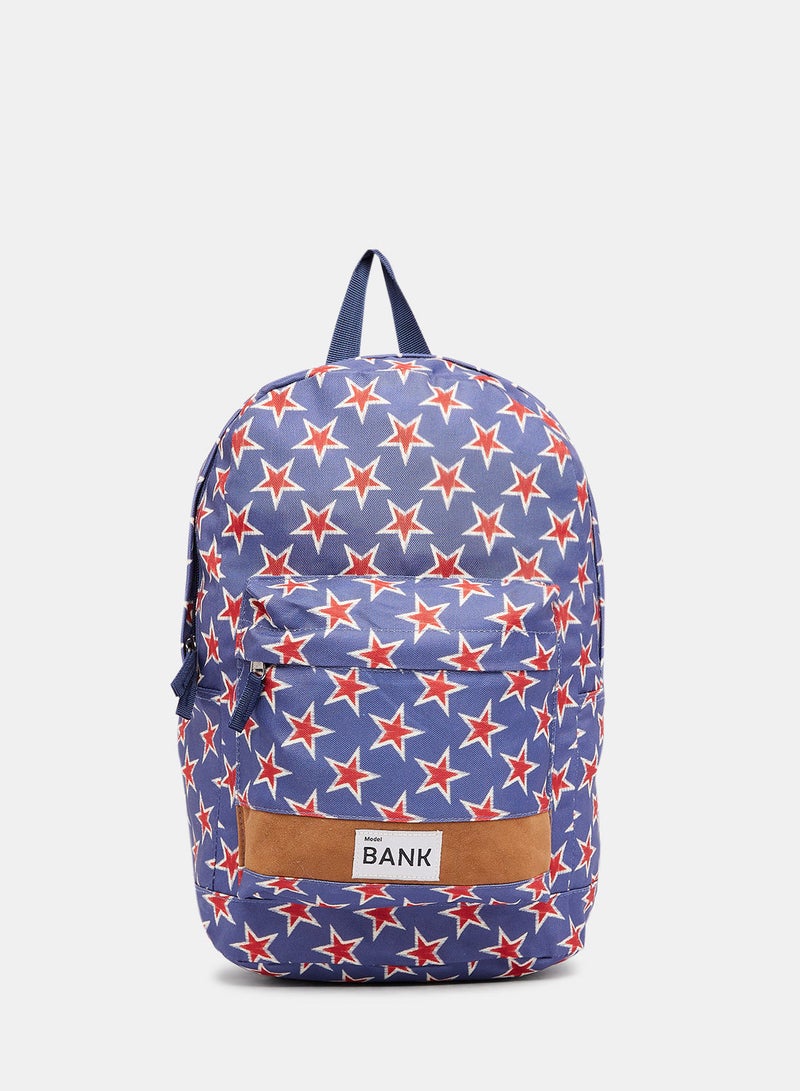 Bank Unisex Star Print Backpack  - Image 1