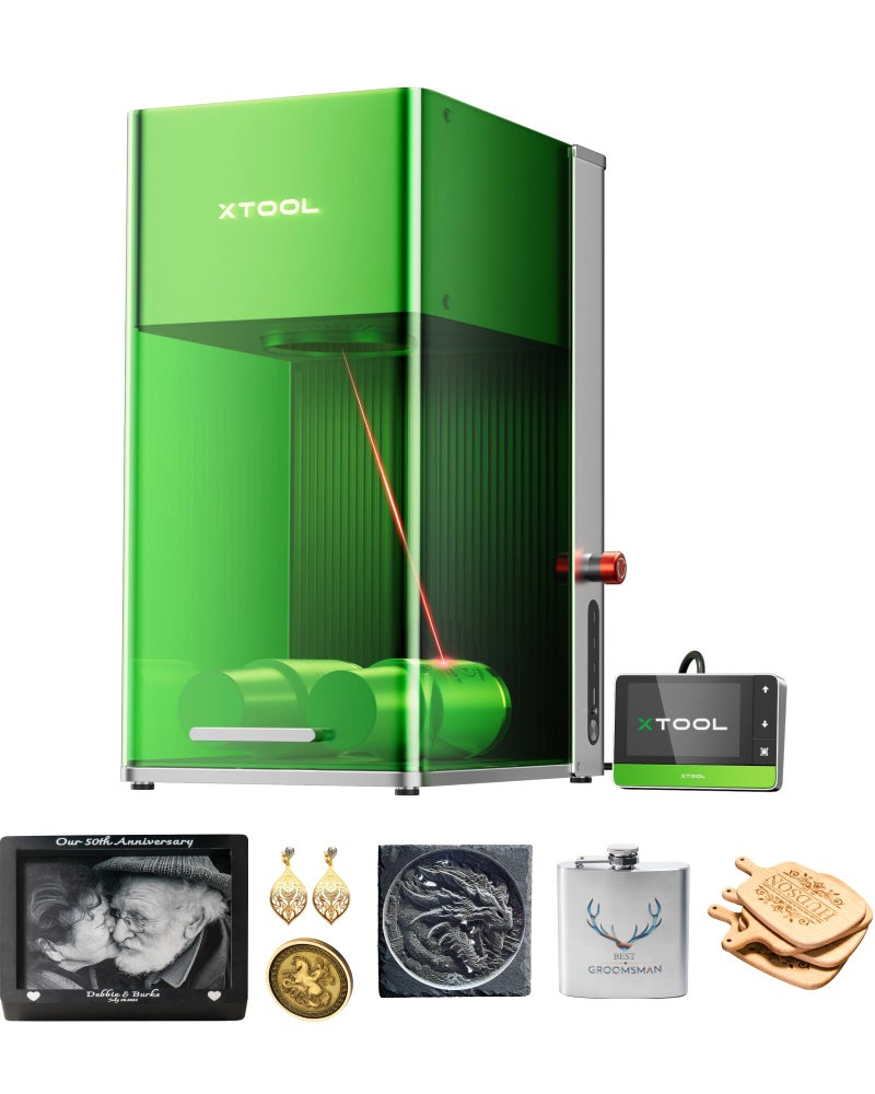 xTool F1 Ultra 20W Fiber & Diode Dual Laser Engraver, 10000mm/s Ultra Fast Laser Engraver and Cutter Machine for Jewelry, Metal, Wood, 16MP Smart Camera, Auto Streamline, 3D Engraving Machine - Image 1