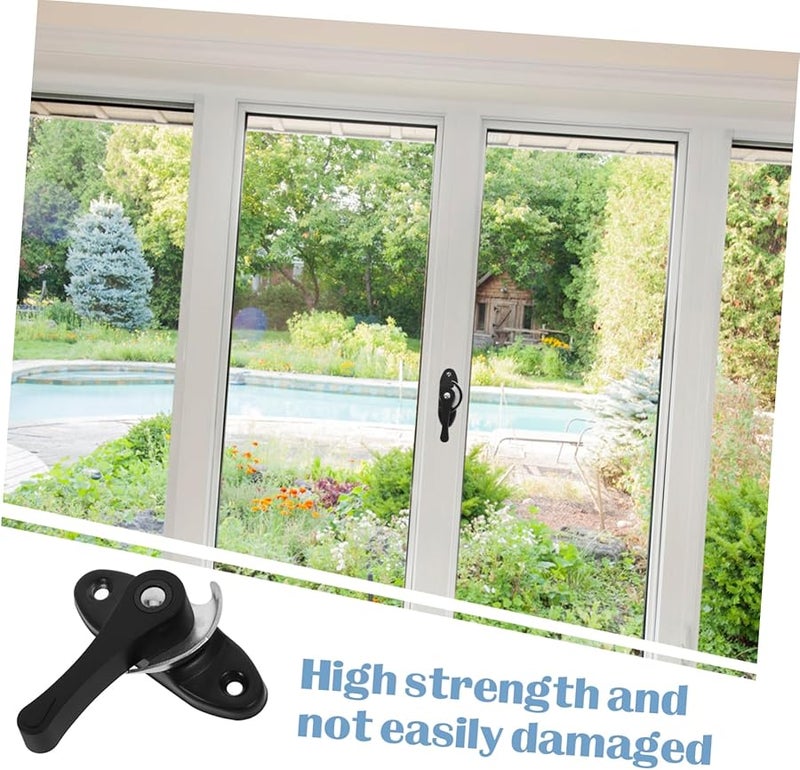أقفال استبدال أشرطة النوافذ من الفينيل الأسود مجموعة أقفال سلامة الأطفال 9 5X3X2 9 سم - Image 3