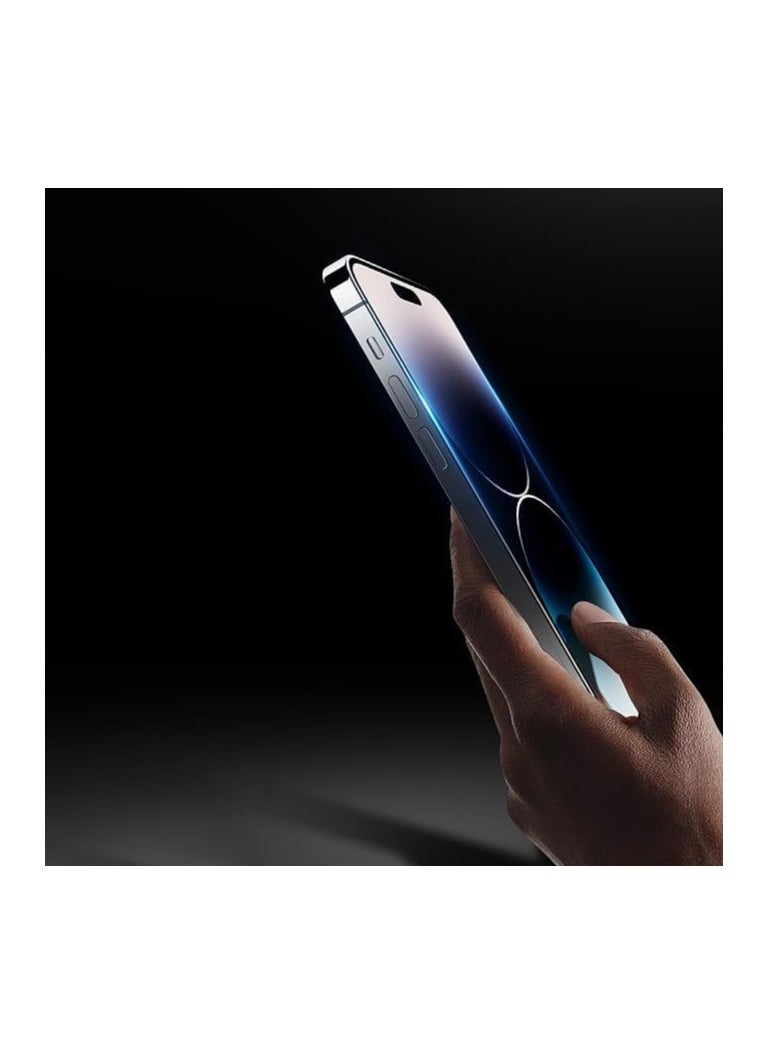 Glass for iPhone 15 Pro Max Screen Protector Tempered Glass Full Glue Edge-to-Edge Screen Protector for iPhone 15 Pro Max (2023) (IPHONE 15 PRO MAX)