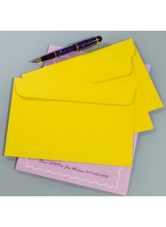 EnDoc Envelopes 6X9 Color Yellowopen Side Booklet Envelope For Stationary Greeting Card Mailing With 1 Stamp 6" X 9" Size 25 Count  - Image 4