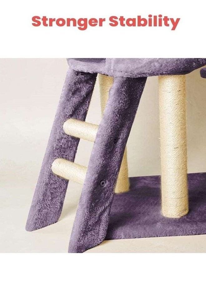 NKX - Multi-Level Kitten Play Tree with Scratching Post and Ladder - Image 1