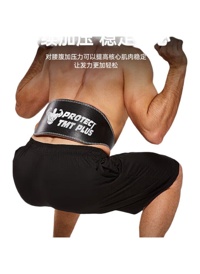 tmt Fitness Waist Belt, Back Support Belt, Squatting, Weightlifting, Deadlift, Sports Cowhide Belt, Weighted Strength Lift, Waist Support, Waist Wrap - Image 1