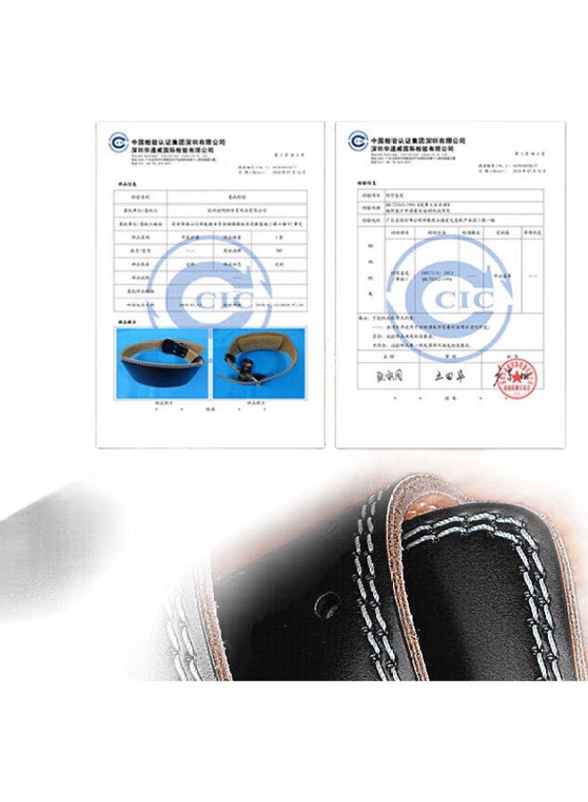 tmt Fitness Waist Belt, Back Support Belt, Squatting, Weightlifting, Deadlift, Sports Cowhide Belt, Weighted Strength Lift, Waist Support, Waist Wrap - Image 3