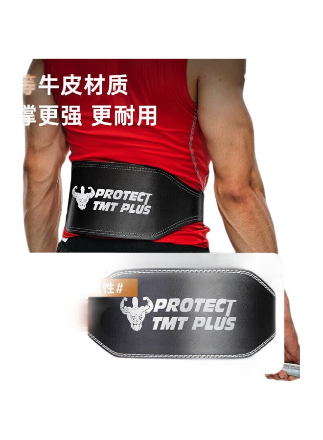 tmt Fitness Waist Belt, Back Support Belt, Squatting, Weightlifting, Deadlift, Sports Cowhide Belt, Weighted Strength Lift, Waist Support, Waist Wrap - Image 2
