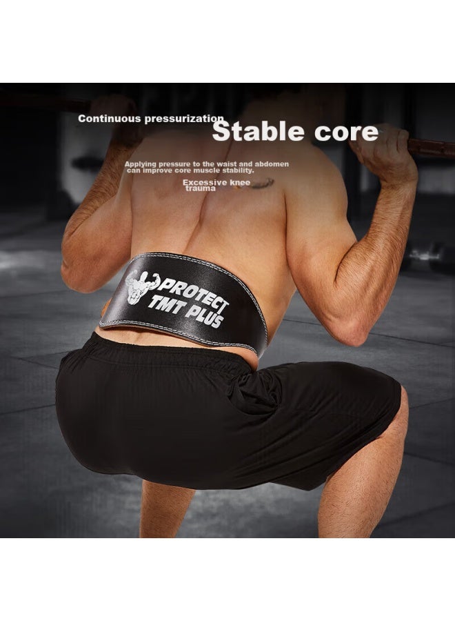 Tmt Fitness Waist Belt, Back Support Belt, Squatting, Weightlifting, Deadlift, Sports Cowhide Belt, Weighted Strength Lift, Waist Support, Waist Wrap - Image 3