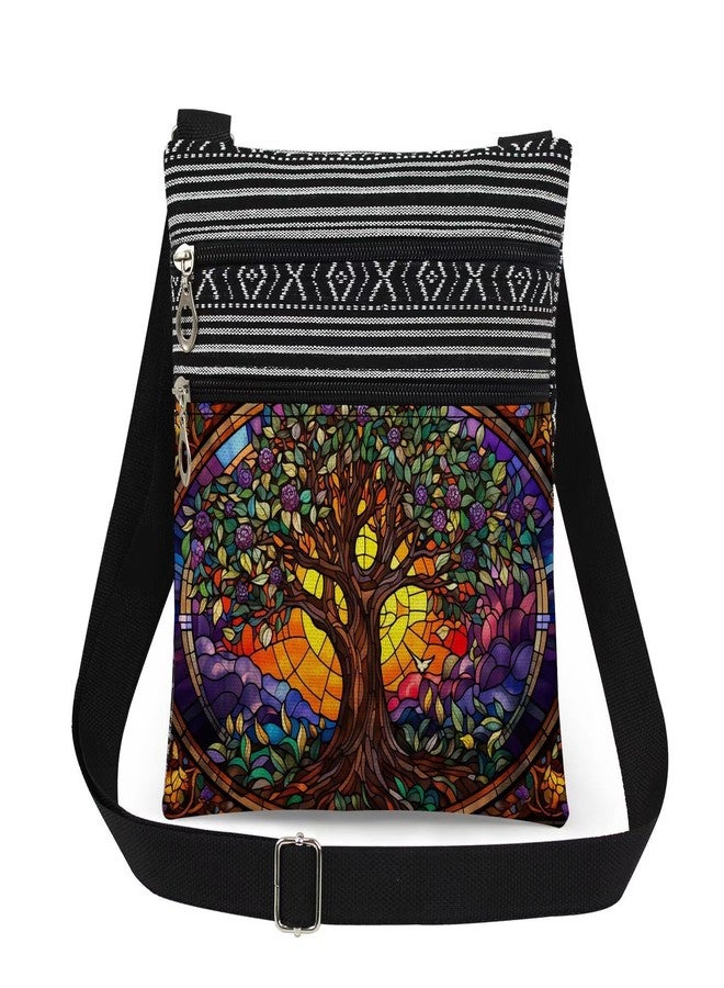 XiaoGalaee Tree of Life Crossbody Bag Adjustable Shoulder Strap for Nature Lover Adults Birthday Gift Mother's Day Present for Women Men Travel Purse - Image 1
