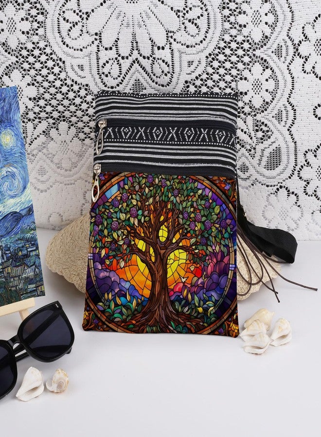 XiaoGalaee Tree of Life Crossbody Bag Adjustable Shoulder Strap for Nature Lover Adults Birthday Gift Mother's Day Present for Women Men Travel Purse - Image 3