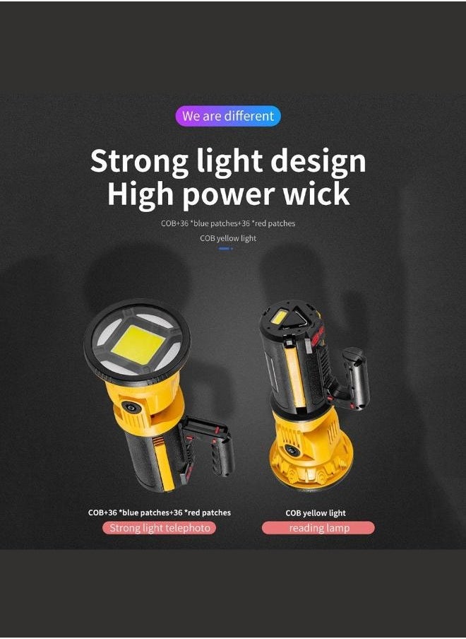 Executive LLC Rechargeable Work Light, 10000LM Super Bright Led Flood Light with Detachable Handle & Foldable Stand, IPX5 Portable Waterproof Flashlight for Garage Car Repairing Camping  - Image 5