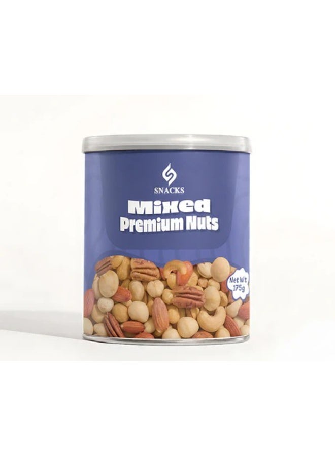 SNACKS Premium Mixed Nuts – Cashews, Pistachios, Hazelnuts & Almonds – Crunchy Gourmet Snack Mix – 175g