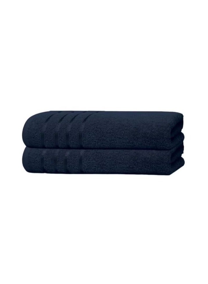 DXB GADGETS Pack of 2 Premium Towels 500 GSM 100% Cotton Ultra-Absorbent 85 x 145 cm  - Image 1
