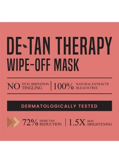 Nature's Essence De-Tan Therapy wipe-off mask, 200 ml, White  - Image 3