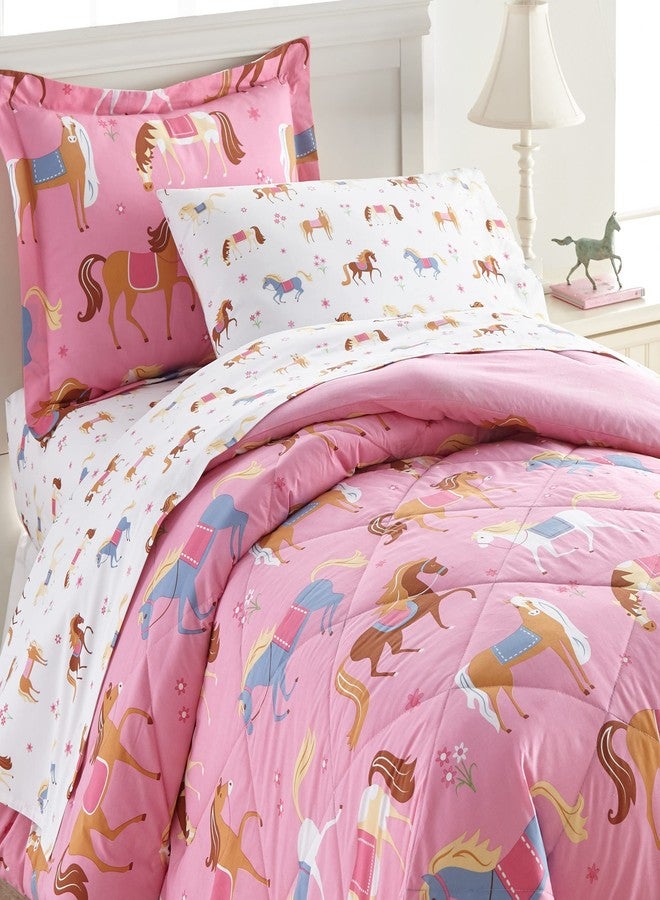 Wildkin غطاء وسادة أطفال وايلكين 100% قطن - ناعم، قابل للتنفس وحجم قياسي (20x30) - خيول - Image 5