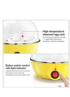 Generic Multifunctional Electric Egg Boiler 2.72E+12 Yellow/Clear Consists of a 3-piece set  - Image 2