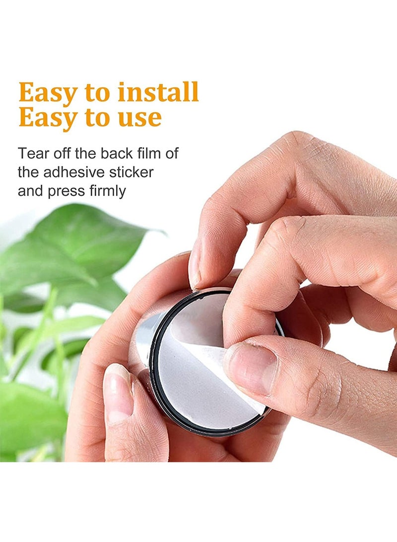 3 Pcs Self-Adhesive Kitchen Towel Holder Kitchen Hooks Round Wall Mount Hook Hand Towel Holder for Bathroom, Kitchen and Home, No Drilling - Image 3