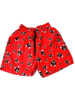 Men's beach shorts, waterproof material color red