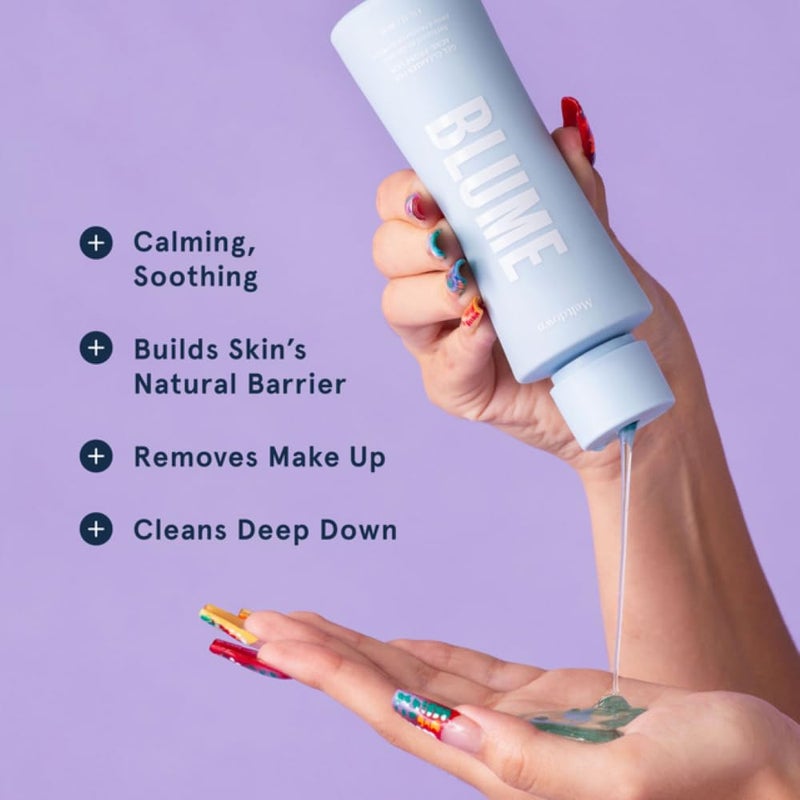 Blume Meltdown Salicylic Acid Cleanser - Balancing Gel Face Wash for Oily Skin - Hydrating Facial Cleanser with Glycerin & Ceramides - Non-Stripping & Makeup-Removing Skin Care (6 oz) - Image 2