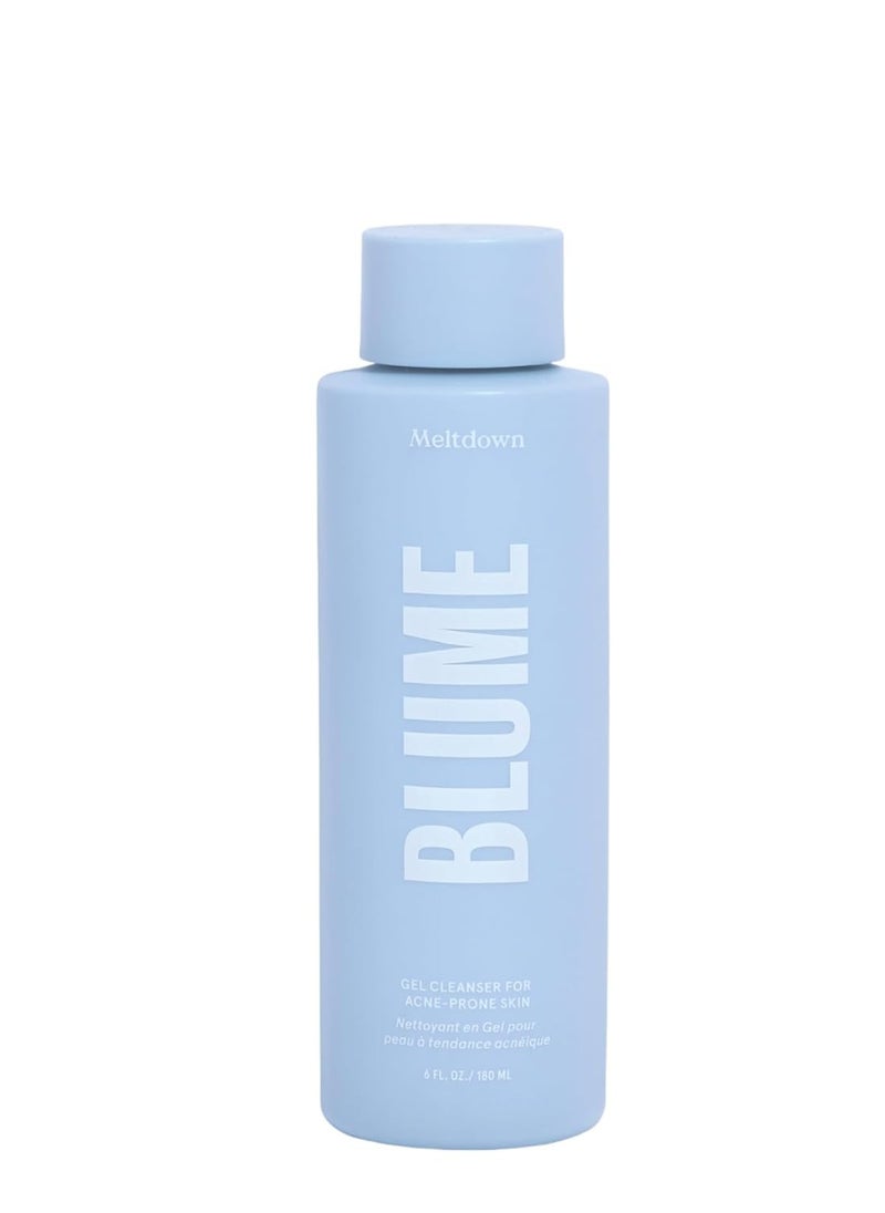Blume - Blume Meltdown Gel Cleanser - Soothing Facial Cleanser for Acne-Prone Skin - Maintains pH Balance and Gently Removes Makeup - Infused with Salicylic Acid, Green Tea Extract and Ceramides (6 Fl Oz) - Image 1