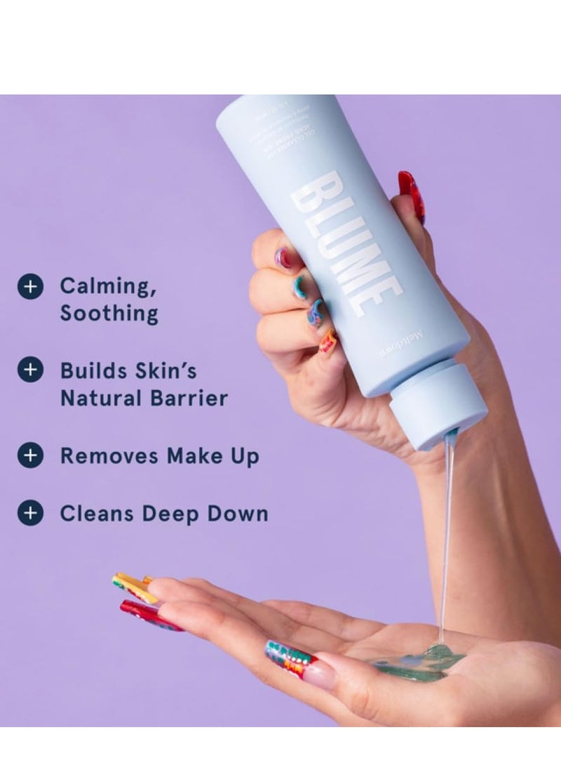Blume - Blume Meltdown Gel Cleanser - Soothing Facial Cleanser for Acne-Prone Skin - Maintains pH Balance and Gently Removes Makeup - Infused with Salicylic Acid, Green Tea Extract and Ceramides (6 Fl Oz) - Image 1