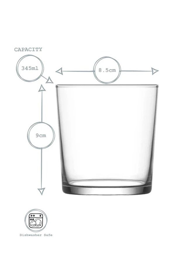LAV 6-Piece drinking glass set clear 345ML  - Image 4