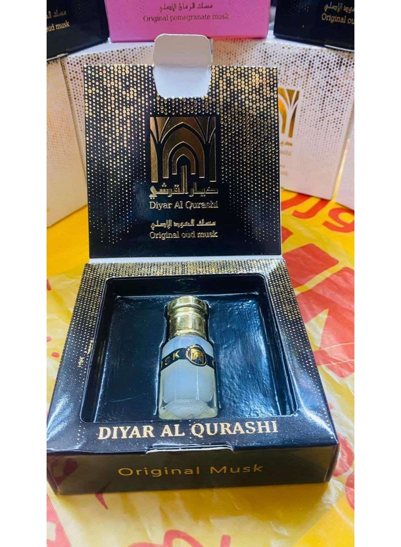 MISK INTIMATE Tahara Al-Qurashi Musk, 3 Pieces, White Musk, Rose Musk, Musk Box - Image 3