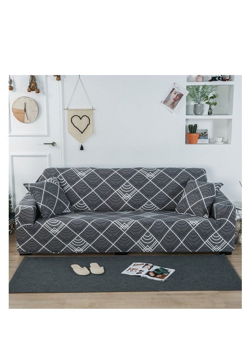 Y&D 4-Seater ExquisitelyDesigned Wrinkle-free Anti-slip 360-degree Full Coverage Sofa Slipcover Length Stretch From 235To300cm - Image 1