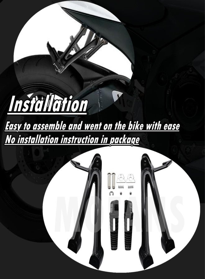 MOFANS Rear Passenger Footpegs Set Fit for Suzuki Gsxr 600 750 2006 2007 - Image 4