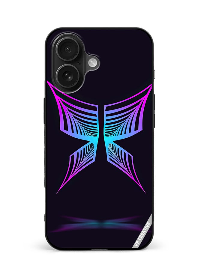 VR CREATIVE Protective Case Cover For Apple iPhone 16 Butterfly Design Multicolour