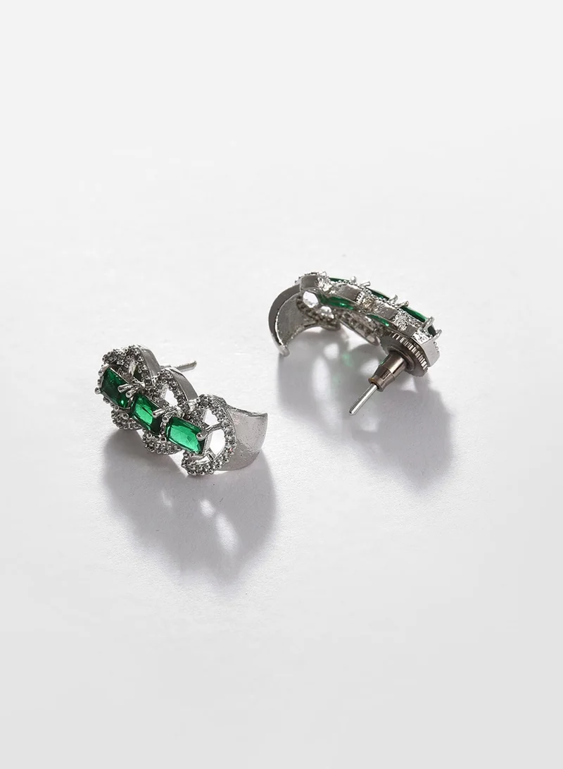 سوهي Green Contemporary Artificial Stud Earring Jewellery