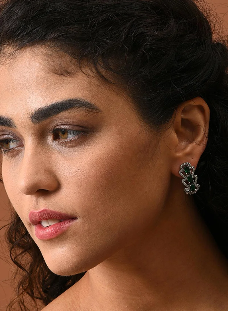 سوهي Green Contemporary Artificial Stud Earring Jewellery