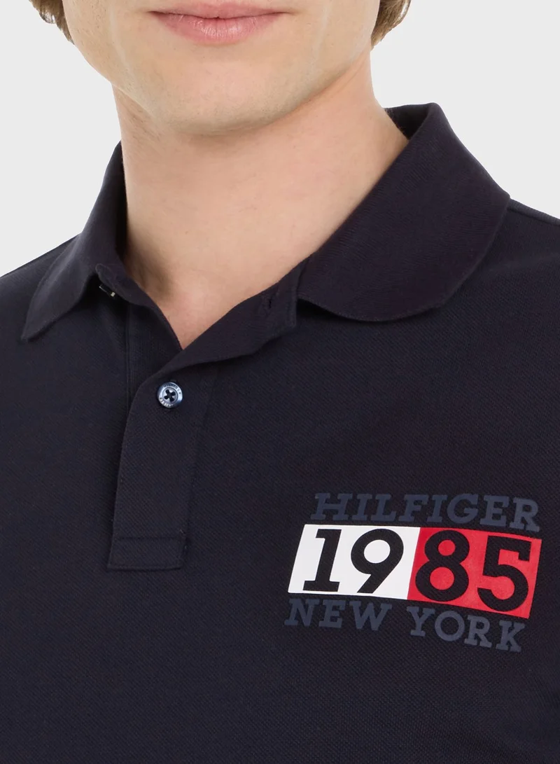TOMMY HILFIGER Logo Slim Fit Polo
