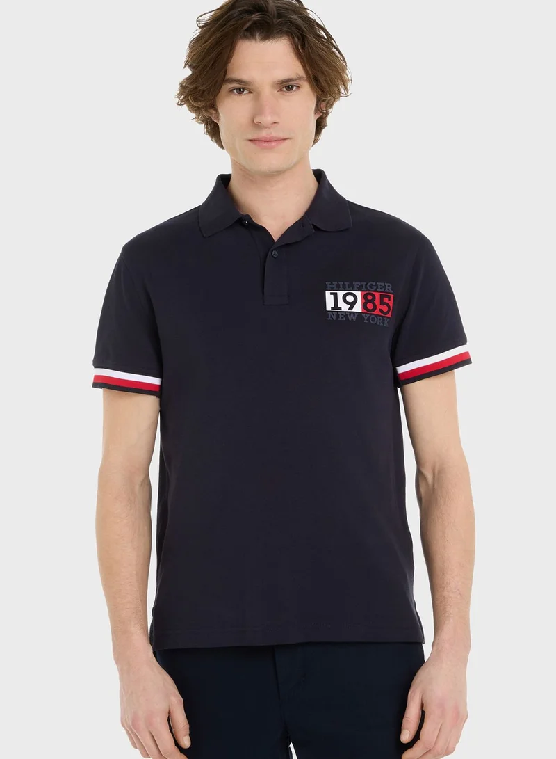 TOMMY HILFIGER Logo Slim Fit Polo