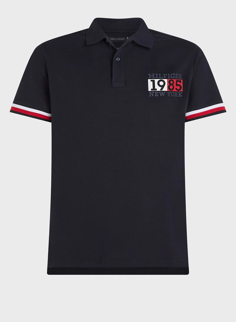 TOMMY HILFIGER Logo Slim Fit Polo