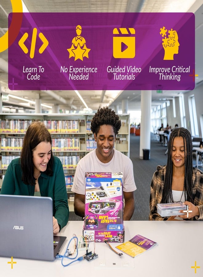 LINGO in The Fast Lane STEM Coding Kit - Build, Code & Learn The Technology of a Race Car - Learn Coding with Step-by-Step Guides - STEM Projects for Ages 15+ Years for Birthdays & Holidays - Image 5