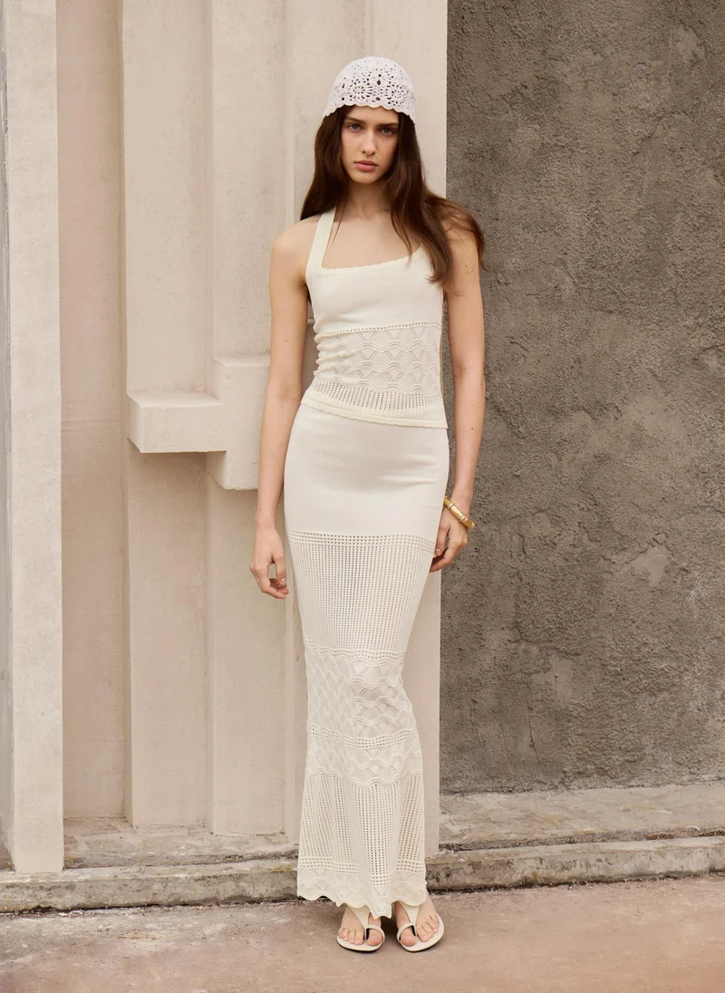 Lichi  Maxi skirt in a mixed jersey fabric for Women | Best Price UAE