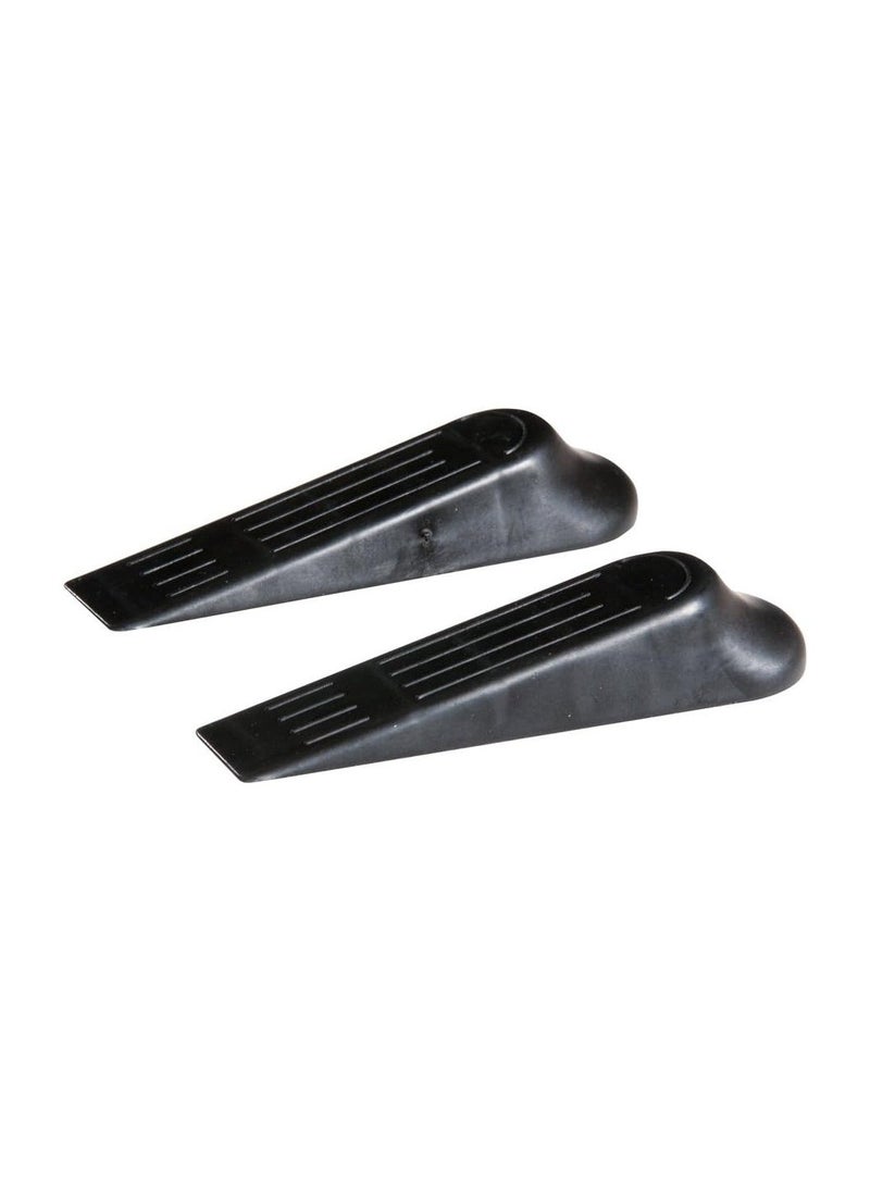 FIXMAN Door Stop Wedges Twin Pack Black