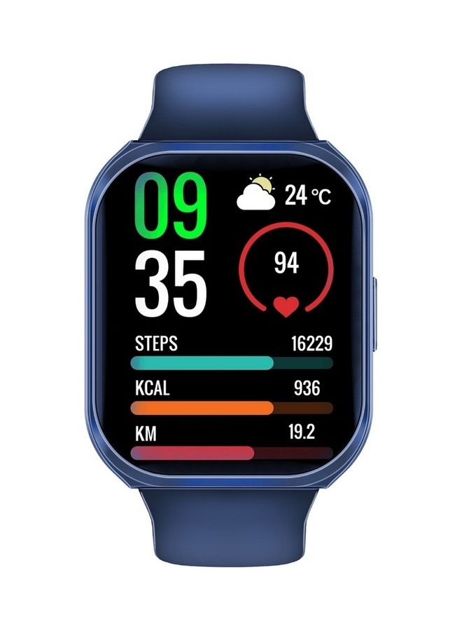 PROMATE 280 mAh Smart Watch, Premium Bluetooth 3.0 + Ble 5.2 Health Fitness Tracker With 2-Inch Tft Display, 7 Day Battery Life, 110+ Sports Modes And Ip68 Water Resistance For Iphone 14,15, Galaxy S23, Xwatch-Tf2 Blue - Image 1