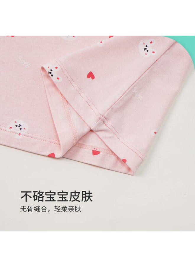 Jiushi Ban Children's Tank Top For Girls, Spring And Summer Thin Undershirt Camisole, For Older Girls, Top 414018t, Pink, 140