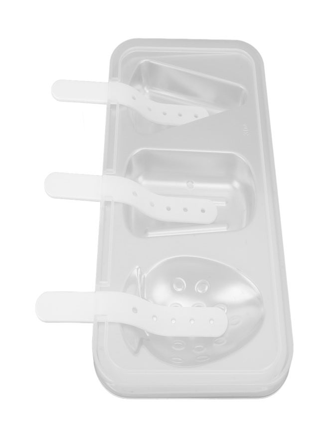 Ice Cream Molds Silver with Lid Ice Pop Molds Stainless Steel 3 Cavity with Stick Reusable Versatile Ice Pop Maker for Kitchen - Image 5