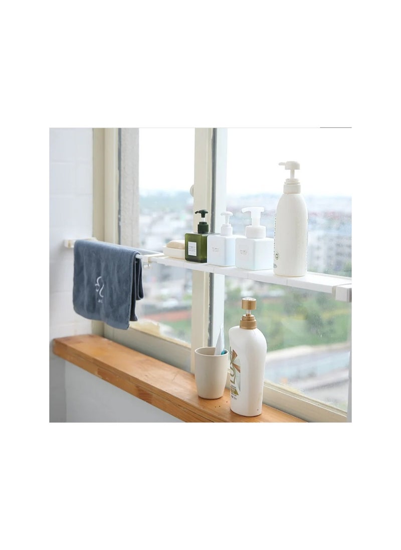 Generic - Expandable Closet Tension Shelf DIY Divider Separator Adjustable Storage Rack Wall mounted storage rack - Image 1
